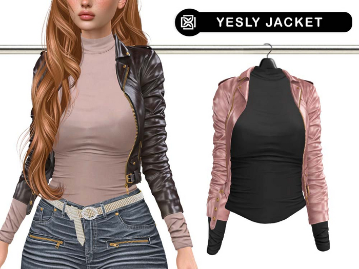 Addams // Yesly Leather Jacket with Top // N*13