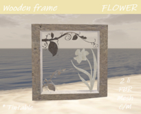 DECOR Wooden frame FLOWER
