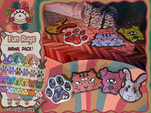 ^PT^ Fun Rugs - ANIMALS PACK (Add to unpack!)