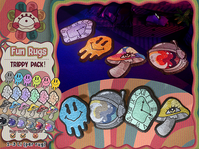 ^PT^ Fun Rugs - TRIPPY PACK (Add to unpack!)