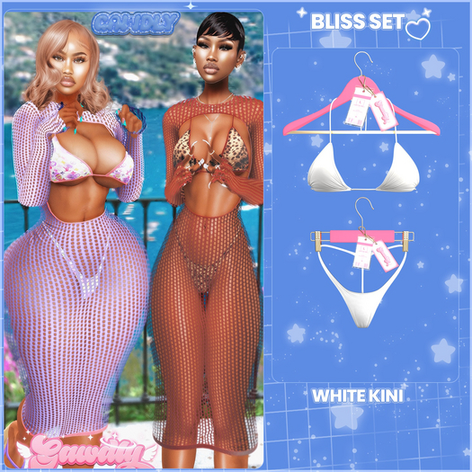 [Gawdly] Bliss Kini Set - White