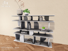Meira Loft Style Bookcase - Bleach