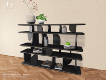 Meira Loft Style Bookcase - Ebony