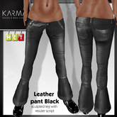 Karma - Leather Pants Black