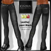 Karma - Leather Pant Black (Mi)