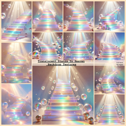 Translucent Stairs To Heaven Backdrop Textures