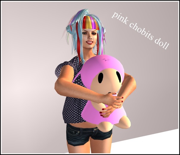 pink chobits doll