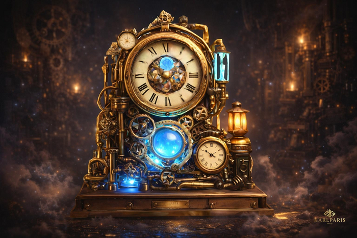 Chrono Arcane Clock – Steampunk Time Machine