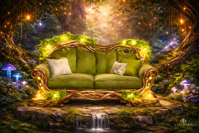 Enchanted Forest Sofa – Fairy Nature Couch (32 Bento Animations)