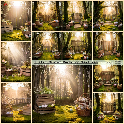 Rustic Easter Backdrop Textures