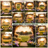 Rustic Easter Backdrop Textures