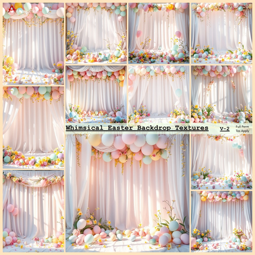 Whimsical Easter Backdrop Textures
