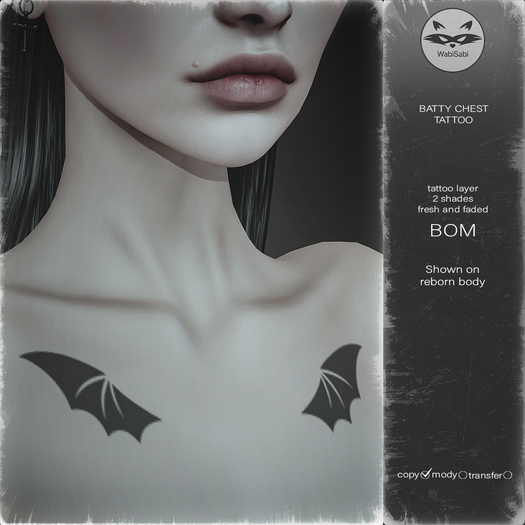 [WS] Batty Chest Tattoo
