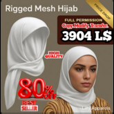 Rigged Mesh Hijab Full Perm