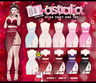 Astralia // Eliza Top (Crimson)
