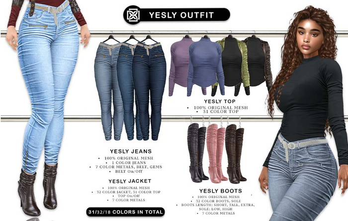 Addams // Yesly Outfit // MEGAPACK