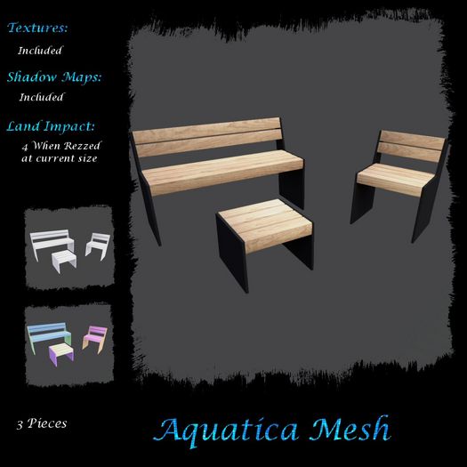 Aquatica Mesh - AM026318 Bench Set
