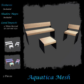 Aquatica Mesh - AM026322 Solid Bench Set