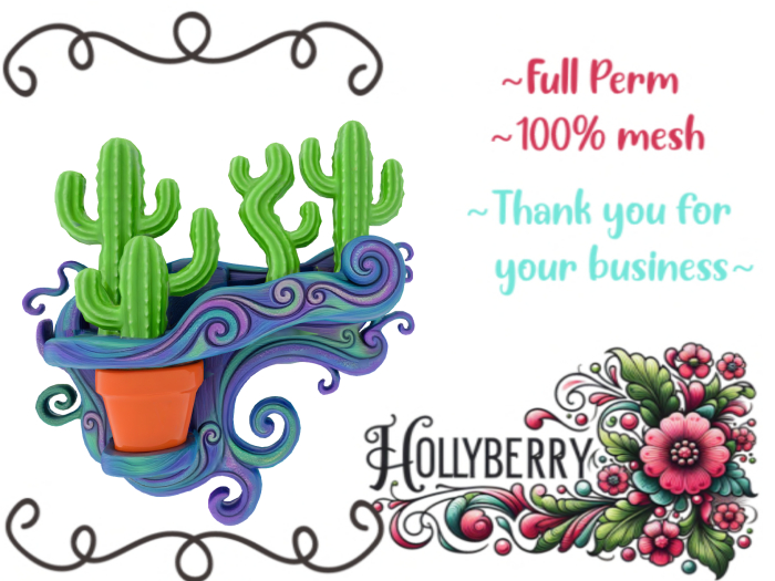 HB: Cactus Wall Decor E FuLL PERM