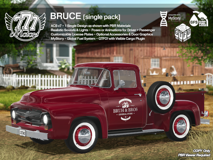 [777] BRUCE - Cherry Red (Add)
