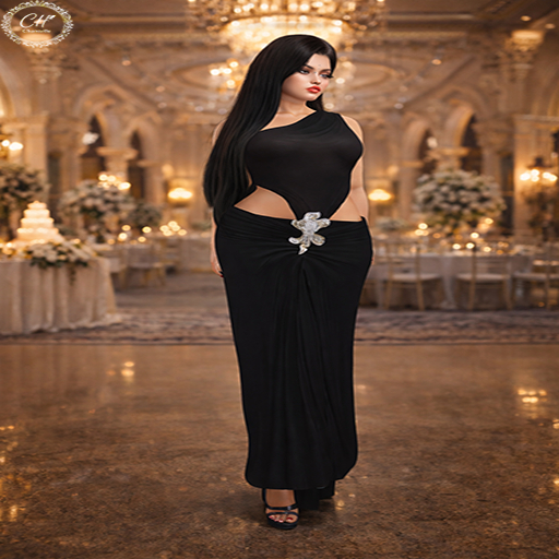 ..CH..FR-39-DRESS(BLACK)-CLASSIC MESH