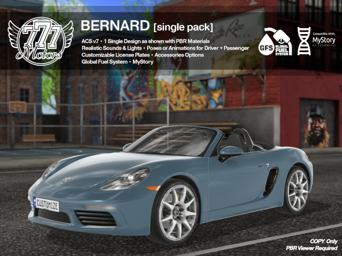 [777] BERNARD - Graphite Blue (Add)