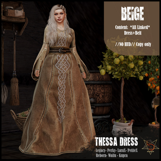 //RKS// Thessa Dress - Beige