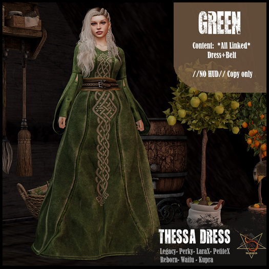 //RKS// Thessa Dress - Green