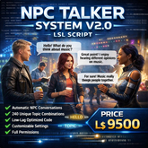 NPC Talker System V2.0 LSL Script – Automatic NPC Conversations, Roleplay Chat Bots, AI-Style Background Dialogue Script