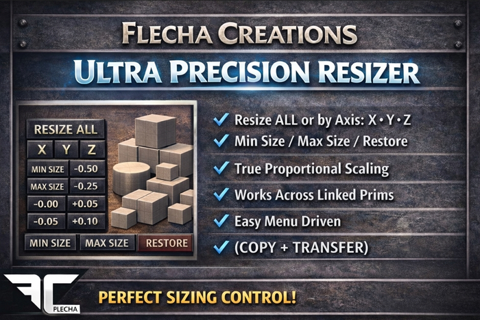 FLECHA Resizer Script PRO - Precision Resizer – Advanced Linkset Resize Tool