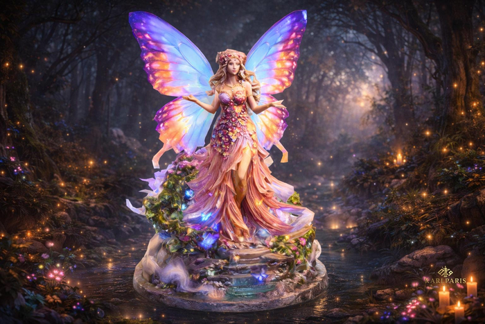 Butterfly Fairy Statue – Enchanted Fantasy Fairy Decor
