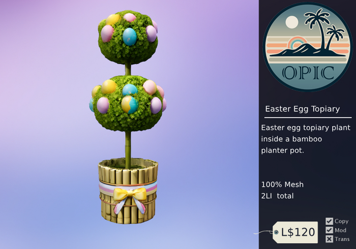 [OPIC] Easter Egg Topiary (add to unpack)
