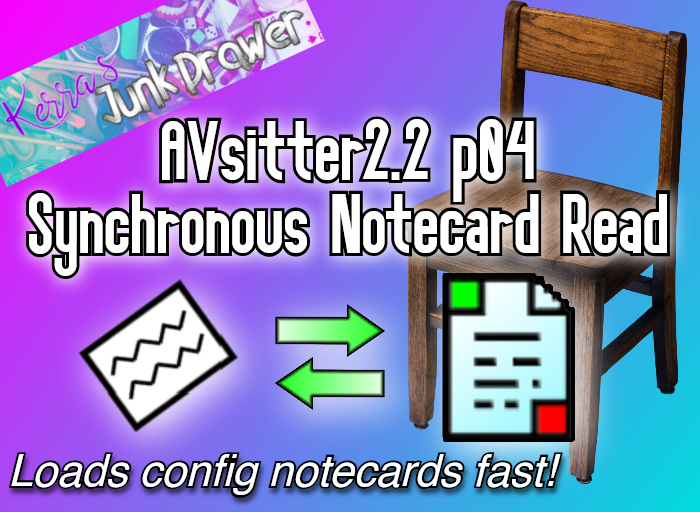 AVsitter v2.2p04 Synchronous Notecard Read updated scripts