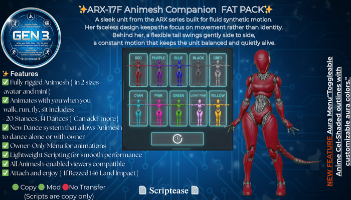 ARX-17F FAT PACK Animesh Box Add me Gen 3.