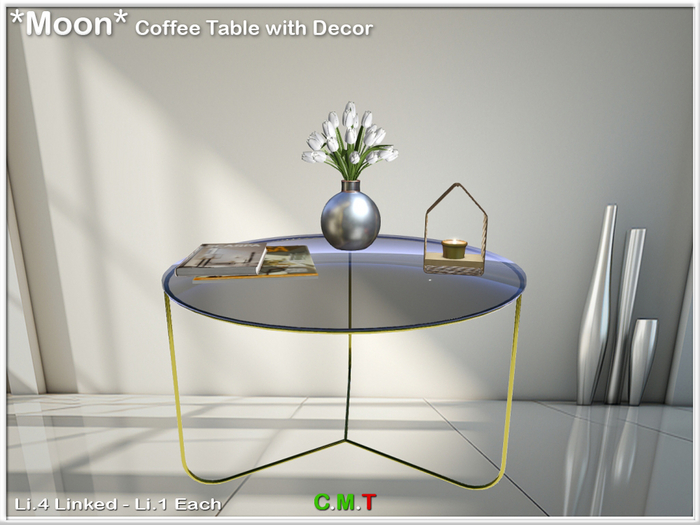 *Moon* Coffee table with decor