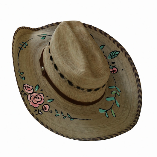 Natural Roses Cowboy Hat (ADD)