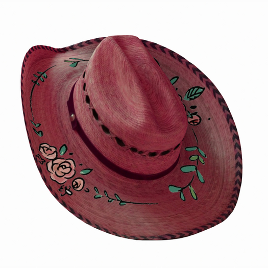 PInk Roses Cowboy Hat (ADD)