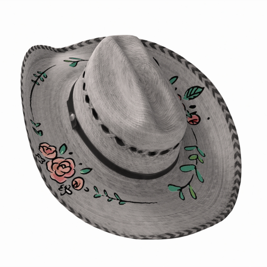 White Roses Cowboy Hat (ADD)