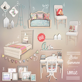 IONIC SUMMER BOHO 1 - Display board swan and decor