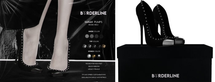 BORDERLINE - Sarah Pumps BLACK