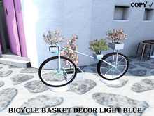 Bicycle Basket Decor Light Blue