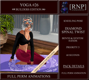 [RNP] Yoga #26  Diamond aka Thunderbolt Spinal Twist Full Perm BENTO Yoga animation 