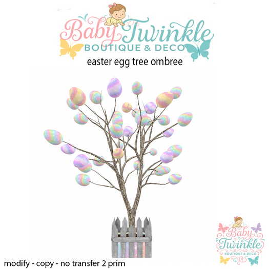 easter egg tree ombree