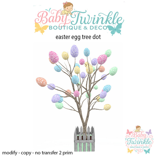 easter egg tree dot