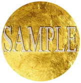 Gold Round Alpha Texture