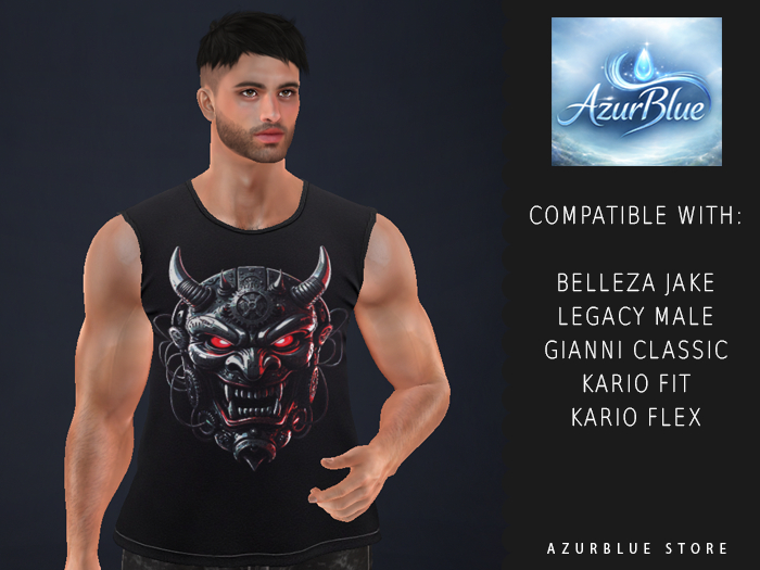 {AB} Oni Mask - Tank Top (M)
