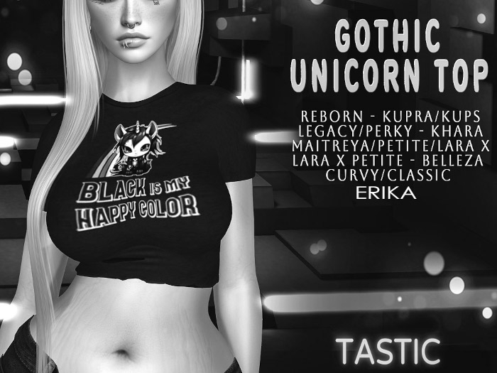 Tastic-Gothic Unicorn Top Demo
