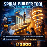 Spiral Builder Tool LSL Script – Automatic Spiral Stairs, Decorative Spiral Generator & Light Tower Builder