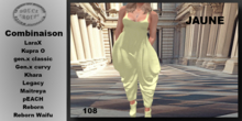 ** DC ** N108 - COMBINAISON Jaune_ "UNPACKER"