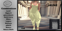 ** DC ** N108 - COMBINAISON Jaune _ demo_DEMO "UNPACKER"